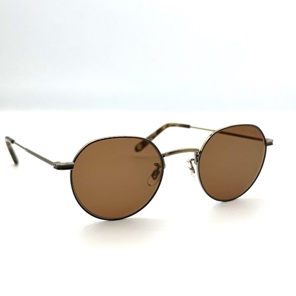 Garrett Leight GLCO Robson Brushed Gold-Tort Sunglasses Unisex New - Picture 3 of 7